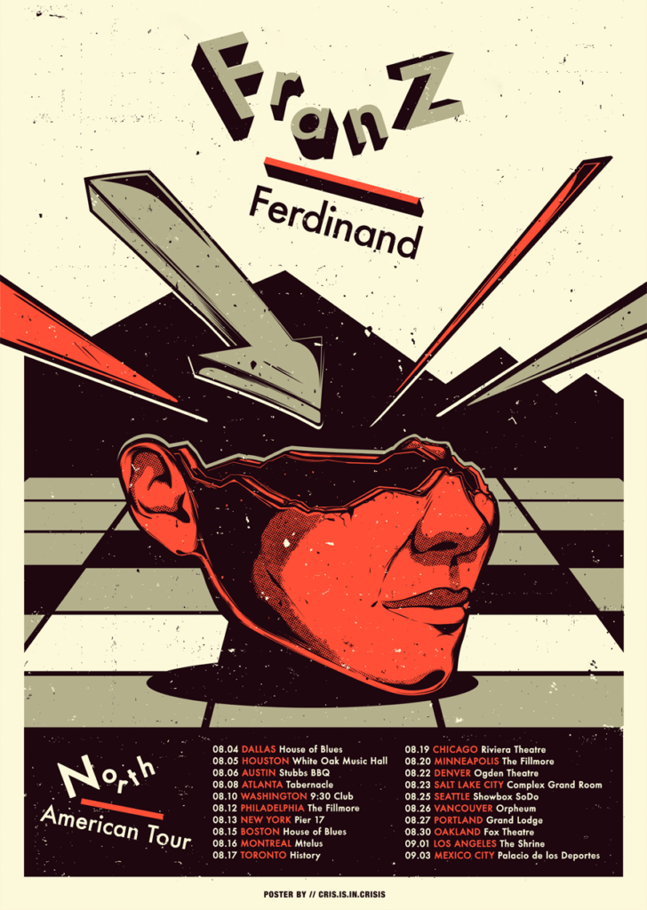 FRANZ FERDINAND Gig Poster